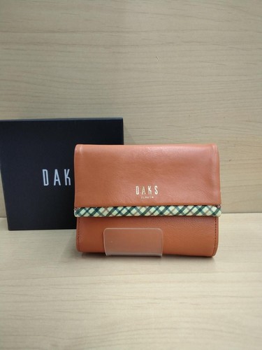 Daks trifold wallet brown used - trifold,