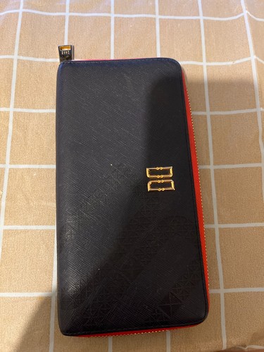 Daks navy leather zip - leather,