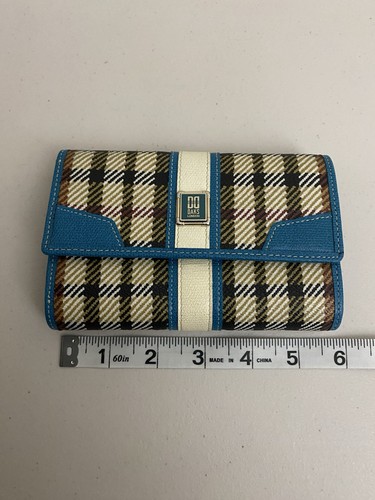 Daks london plaid leather trim - plaid,
